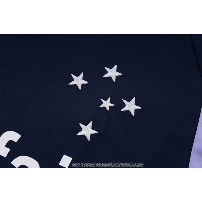 Chandal del Cruzeiro 23-24 Manga Corta Azul - Pantalon Corto